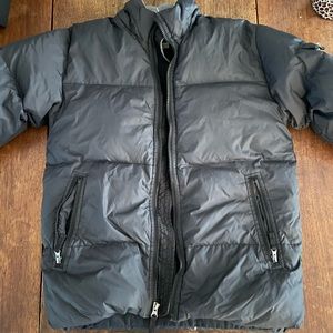 Navy blue Gap down puffer jacket coat Size 8 Medum